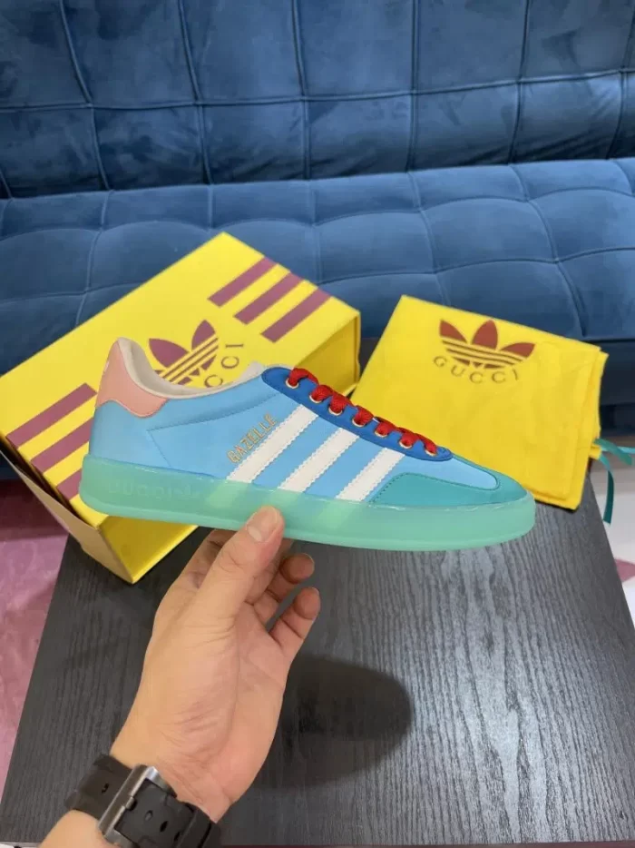 adidas X Gucci Gazelle Light Blue Red 4 800x1067