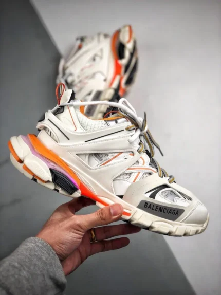 BALENCIAGA TRACK SNEAKER WHITE ORANGE 2 800x1067
