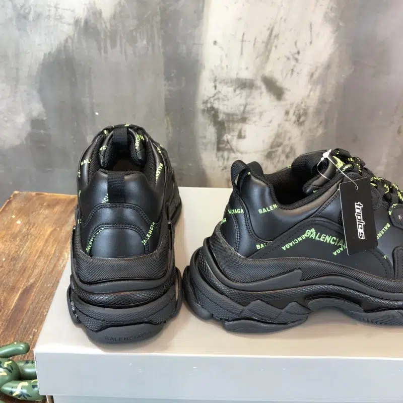 Balenciaga Triple S Sneaker Black Green Logo 5 800x800