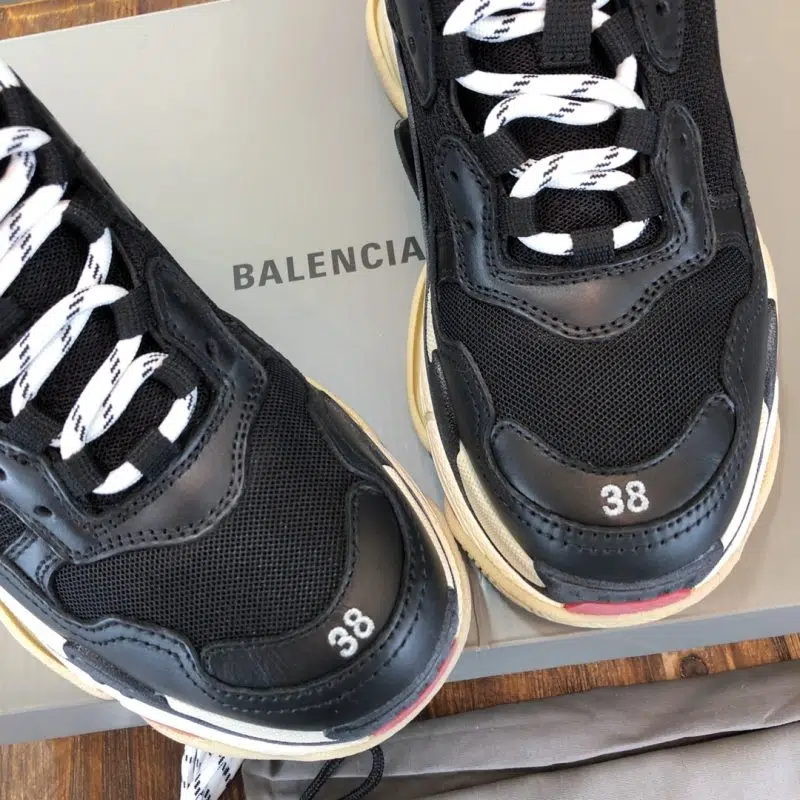 Balenciaga Triple S Sneaker Black Tan Red 3 800x800