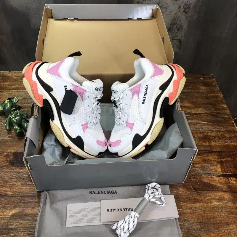 Balenciaga Triple S Sneaker White Pink Oranage 1 800x800